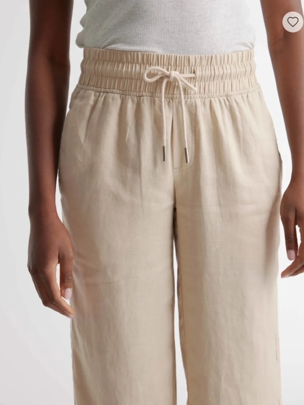 Quince Women 100% European Linen Wide Leg Pants NWT